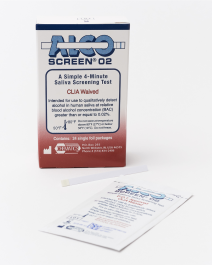 ALCO-Screen 02 Saliva Alcohol Tester Kits