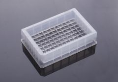 Reservoir microplates without caps, single well, 96 troughs, low profile 31.4mm height, 195ml, Sterile
