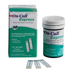 On Call Express Blood Glucose Strips 
