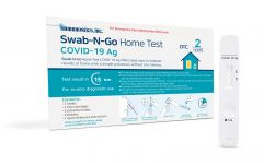 SWAB-N-GO HOME COVID 19 TEST KIT (2 tests per kit)