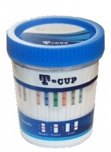 14 Panel Urine T-Cup with Click Lid